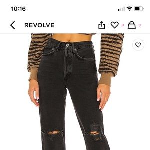 AGOLDE 90s Black Jeans